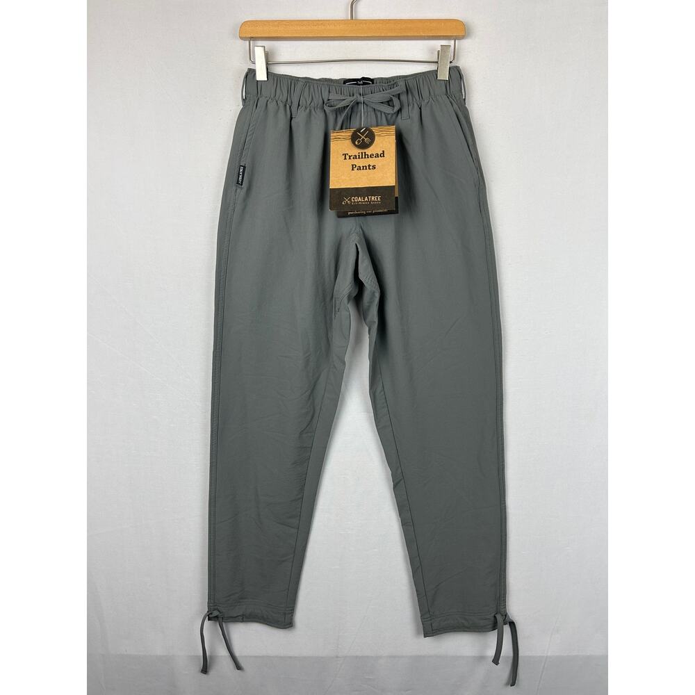 Coalatree The Trailhead Adventure Pant Gray Elastic Tie Waist Size S Regular